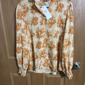 Floral Print Women's Top